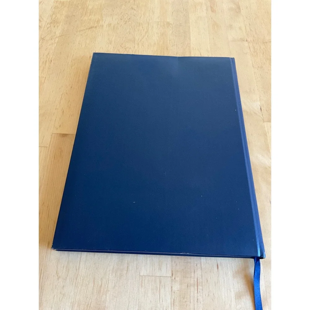 National Geographic Satellite Atlas of the World Hardcover Blue Silver Map Book